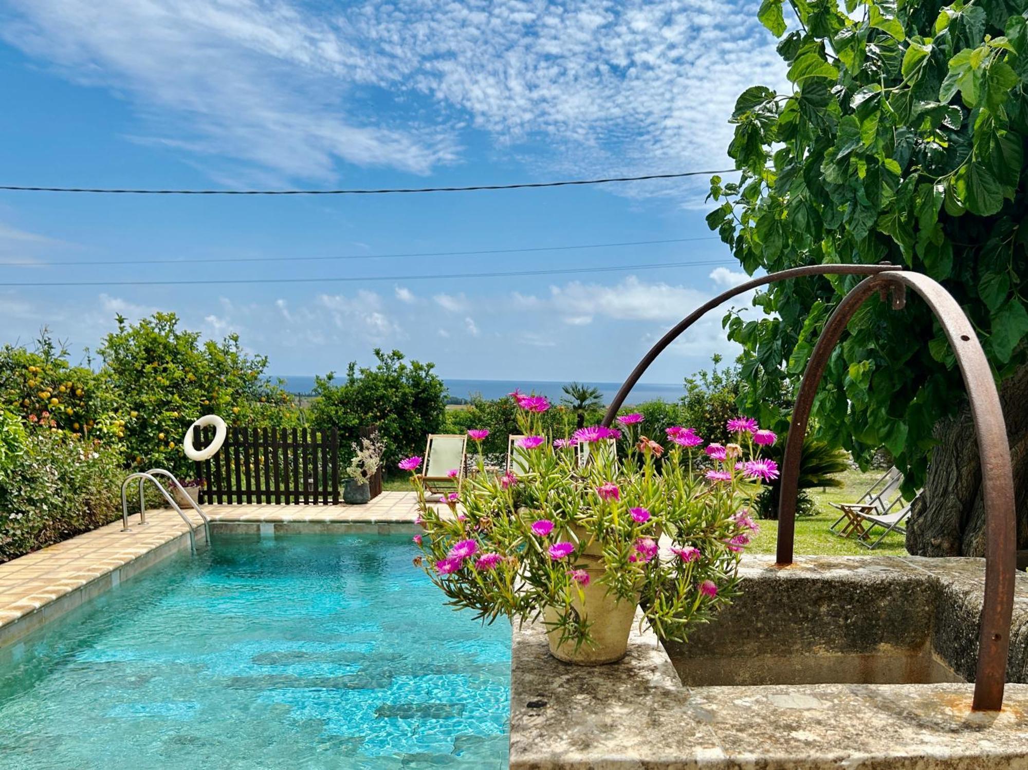 Authentic Sicilian Charm, Pool, Sea View, Wi-Fi & Parking Villa Avola Exteriör bild